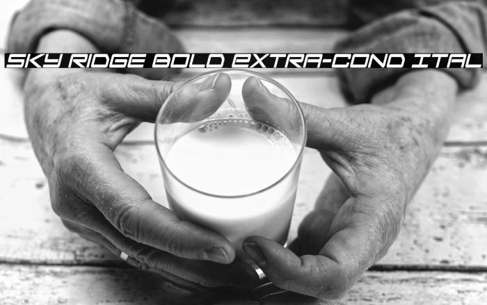 Sky Ridge Bold Extra-Cond Ital Example 2