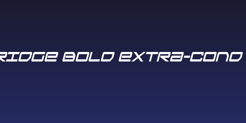 Sky Ridge Bold Extra-Cond Ital Social Header