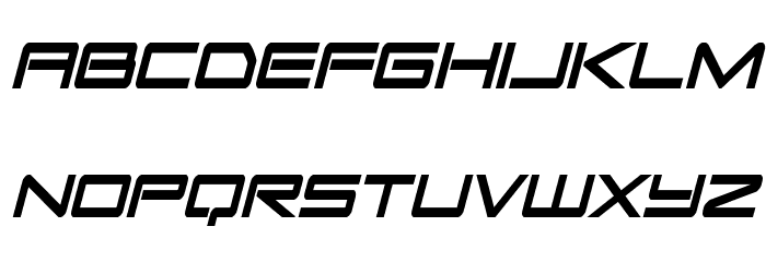 Sky Ridge Bold Extra-Cond Ital Font LOWERCASE