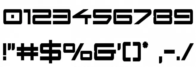 Sky Ridge Bold Extra-Condensed Font OTHER CHARS