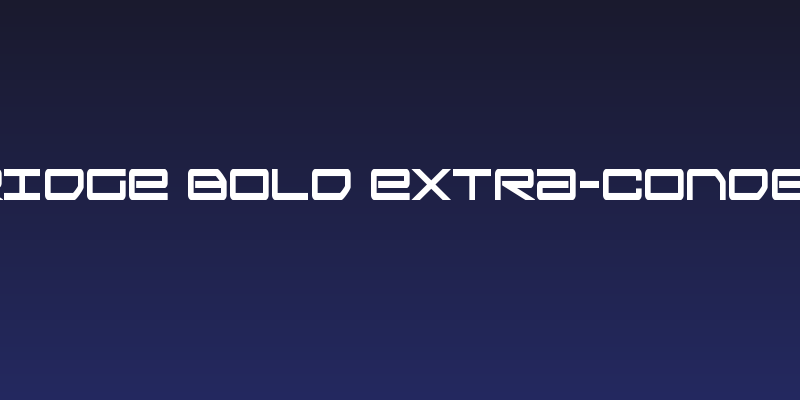 Sky Ridge Bold Extra-Condensed Social Header