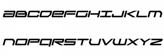 Sky Ridge Bold Italic Caratteri MAIUSCOLE