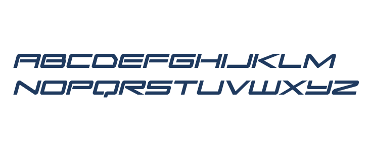 Sky Ridge Bold Italic Lowercase