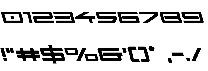 Sky Ridge Bold Leftalic Font OTHER CHARS
