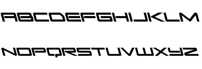 Sky Ridge Bold Leftalic Font LOWERCASE