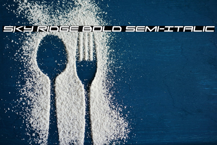 Sky Ridge Bold Semi-Italic Example 1