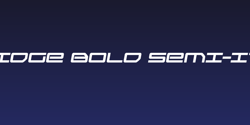 Sky Ridge Bold Semi-Italic Social Header