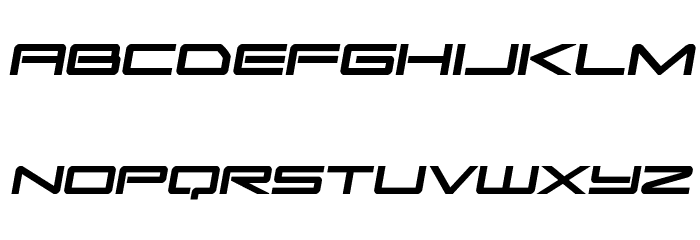 Sky Ridge Bold Semi-Italic Font LOWERCASE