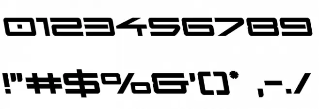 Sky Ridge Bold Semi-Leftalic Font OTHER CHARS