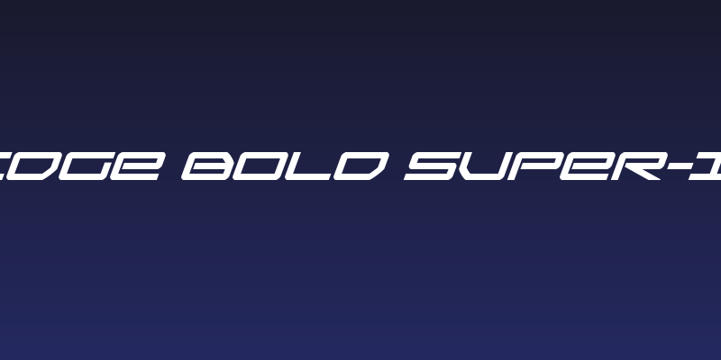 Sky Ridge Bold Super-Italic Social Header