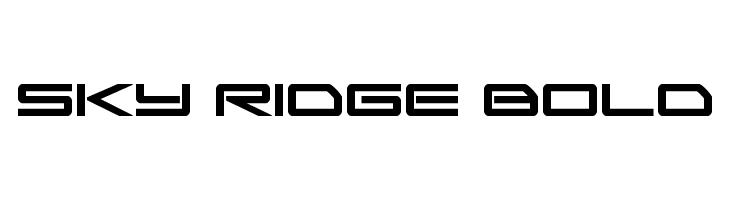 Sky Ridge Bold  フリーフォントのダウンロード