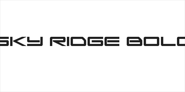 Sky Ridge Bold Logo