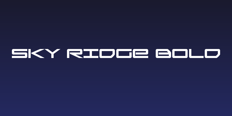 Sky Ridge Bold Social Header