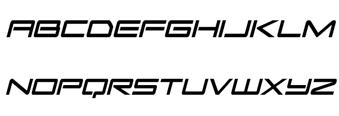 Sky Ridge Condensed Italic Font LOWERCASE