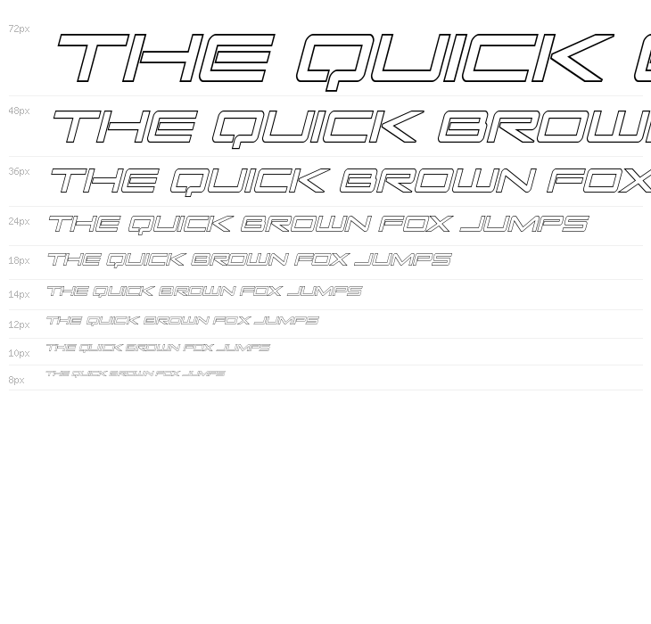 Sky Ridge Condensed Out Italic Waterfall