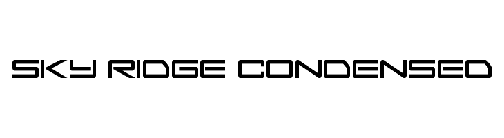 Sky Ridge Condensed  Fuentes Gratis Descargar