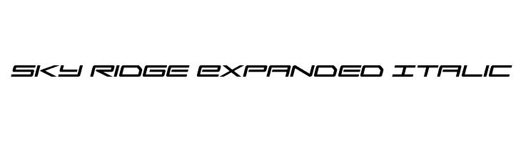 Sky Ridge Expanded Italic  Descarca Fonturi Gratis
