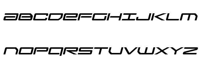 Sky Ridge Expanded Italic Font Litere mari