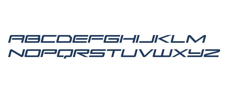 Sky Ridge Expanded Italic Lowercase