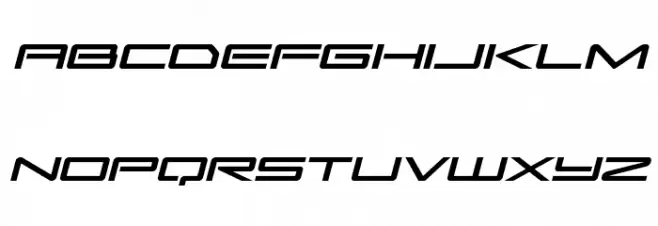 Sky Ridge Expanded Italic फ़ॉन्ट लोअरकेस