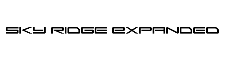 Sky Ridge Expanded  font caratteri gratis