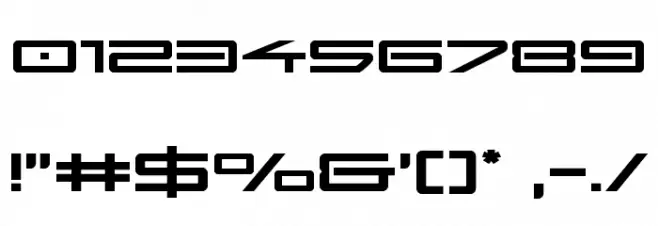 Sky Ridge Expanded Font OTHER CHARS