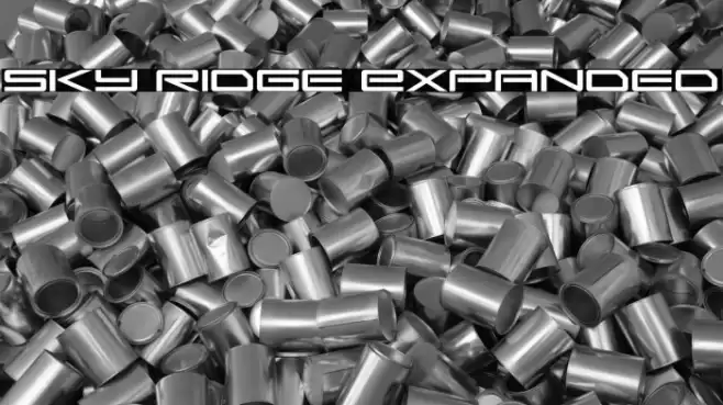 Sky Ridge Expanded Font examples