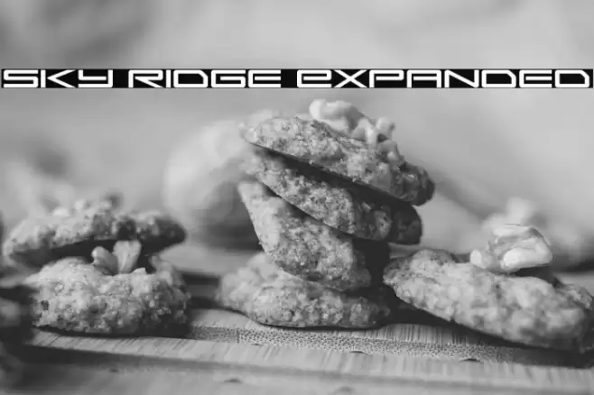 Sky Ridge Expanded Font examples