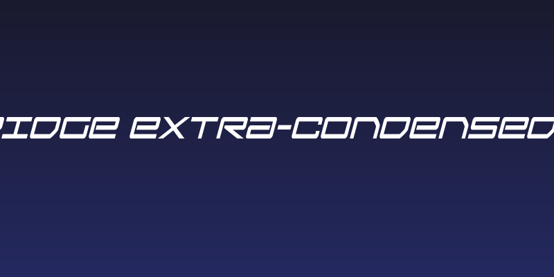 Sky Ridge Extra-Condensed Ital Social Header