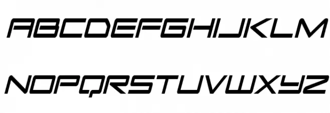 Sky Ridge Extra-Condensed Ital फ़ॉन्ट लोअरकेस