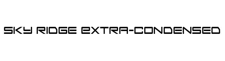 Sky Ridge Extra-Condensed  Frei Schriftart Herunterladen