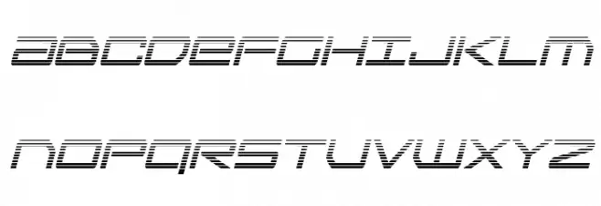Sky Ridge Gradient Cond Italic Polices MAJUSCULES