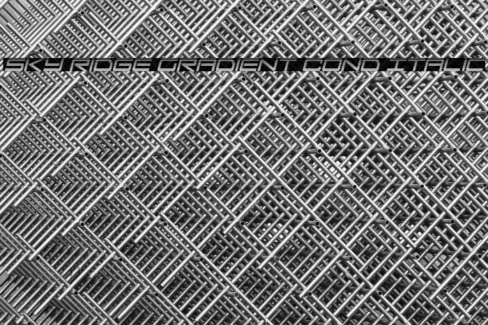 Sky Ridge Gradient Cond Italic Example 3