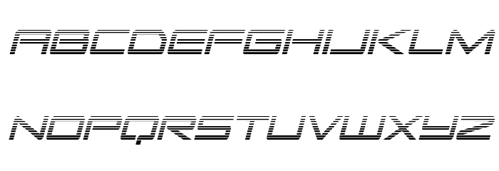 Sky Ridge Gradient Cond Italic Font LOWERCASE