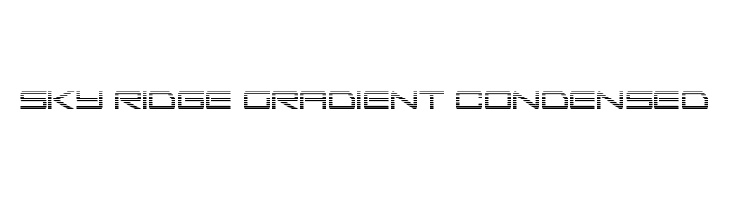 Sky Ridge Gradient Condensed  Frei Schriftart Herunterladen