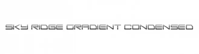 Sky Ridge Gradient Condensed  font caratteri gratis