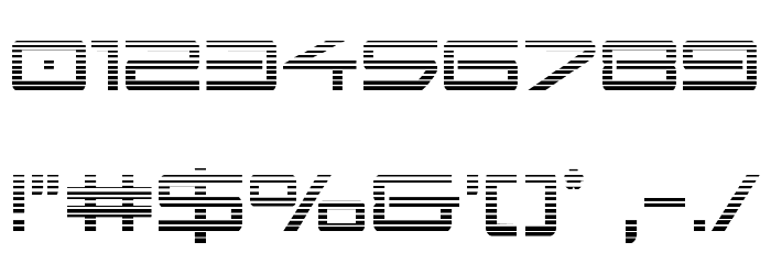 Sky Ridge Gradient Condensed Font OTHER CHARS