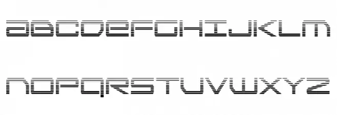 Sky Ridge Gradient Condensed フォント 大文字
