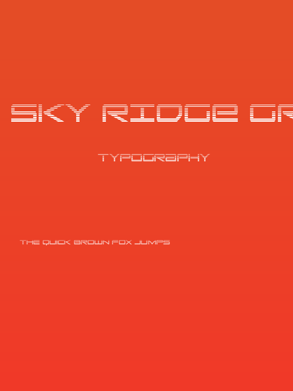 Sky Ridge Gradient Condensed Poster