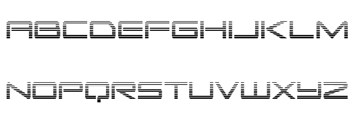 Sky Ridge Gradient Condensed Font LOWERCASE