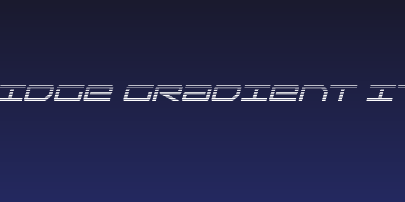 Sky Ridge Gradient Italic Social Header