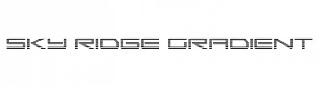 Sky Ridge Gradient  font caratteri gratis