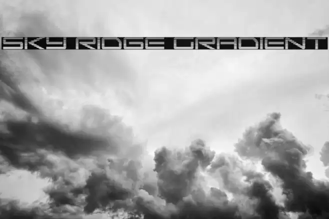 Sky Ridge Gradient Font examples