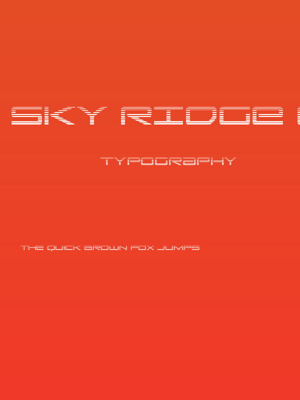 Sky Ridge Gradient Poster