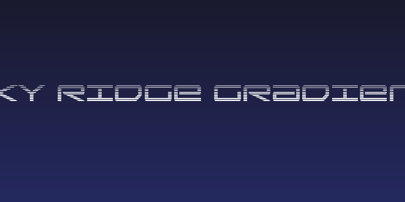 Sky Ridge Gradient Social Header