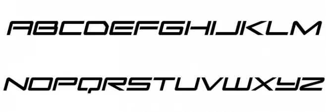 Sky Ridge Italic फ़ॉन्ट लोअरकेस