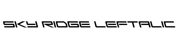 Sky Ridge Leftalic  Fuentes Gratis Descargar