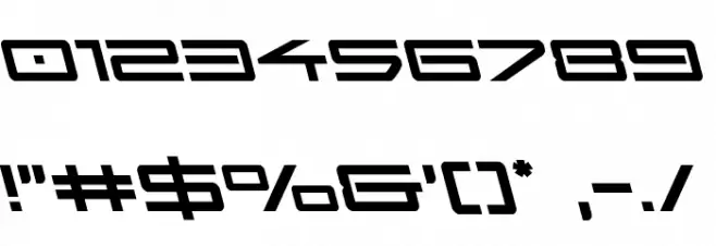 Sky Ridge Leftalic Font OTHER CHARS