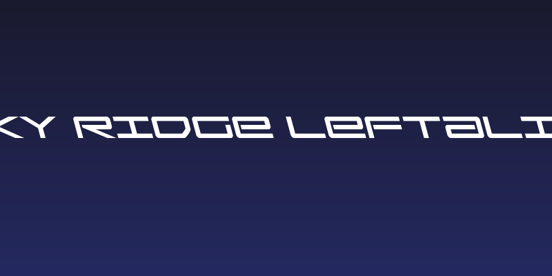 Sky Ridge Leftalic Social Header