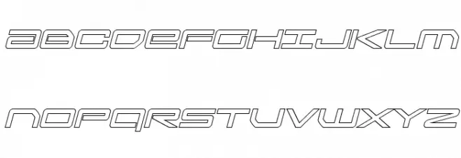 Sky Ridge Outline Italic Fuentes MAYÚSCULAS